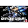 BANDAI HG 1/144 GAT-01A1 105DAGGER + GUNBARREL