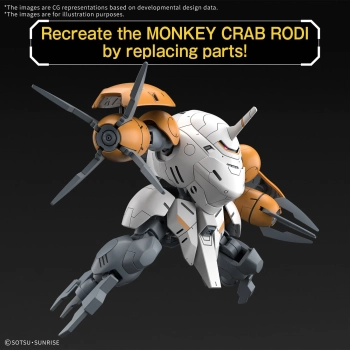BANDAI HGIBO 1/144 UGY-R266C 598's MONKEY RODI/UGY-R267MM MONKEY CRAB RODI