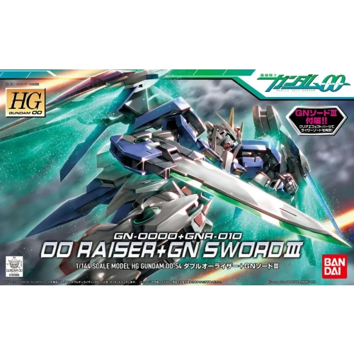 BANDAI HG00 1/144 GN-0000+GNR-010 OO RAISER + GN SWORD III