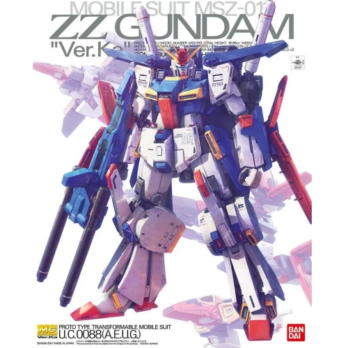 BANDAI MG 1/100 MSZ-010 ZZ GUNDAM VER.KA