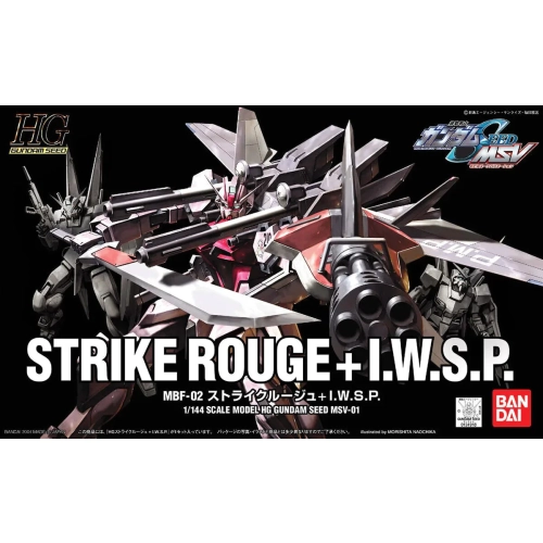 BANDAI HG 1/144 MBF-02 STRIKE ROUGE+IWSP