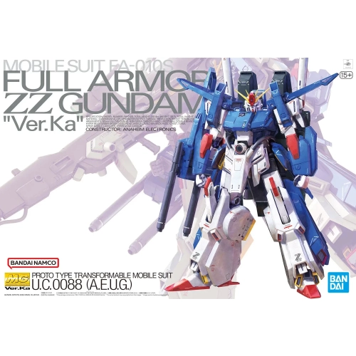 BANDAI MG 1/100 FA-010S FULL ARMOR ZZ GUNDAM VER.KA BANDAI MG 1/100 FA-010S FULL ARMOR ZZ GUNDAM VER.KA