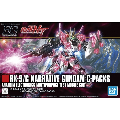 BANDAI HGUC 1/144 RX-9/C NARRATIVE GUNDAM C-PACKS BANDAI HGUC 1/144 RX-9/C NARRATIVE GUNDAM C-PACKS