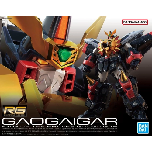 BANDAI RG 1/144 THE KING OF BRAVES GAOGAIGAR BANDAI RG 1/144 THE KING OF BRAVES GAOGAIGAR